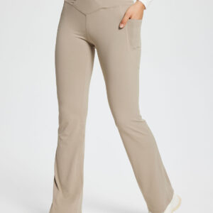 Laureate Women's 29 Crossover High-Waisted Flare Yoga Pants