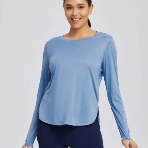 High Split Crew Neck T-shirts