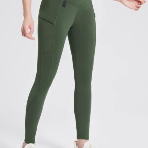 Fleece-Lined Multi-Pocket Hiking Leggings