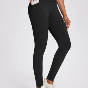 25 Knit Fleece Pocket Leggings