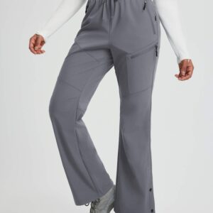 Women's Outdoor Softshell Straight-Leg Zipper Pocket Pants