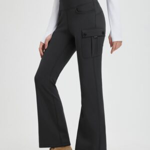 Women's Outdoor Thick Fleece Slightly Workwear Flared Pants