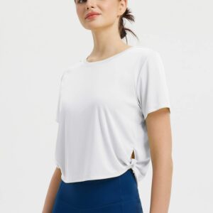 Women's Cropped Short Sleeve Workout Top