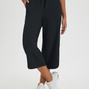Women's 20 UPF 50+ Wide-Leg Quick-Dry Running Capris