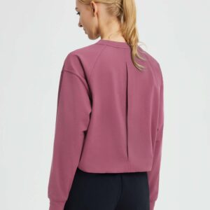 Raglan Fleece Long-Sleeve Running Top