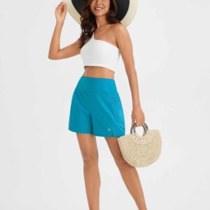 Women's 5 UPF 50+ Quick-Dry Patchwork Swim Board Shorts