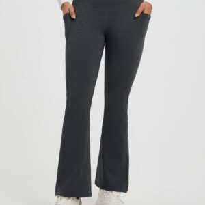 Women's Yoga Floral Fleece High-Waisted Flared Pants