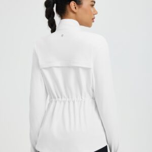 Women's Yoga Drawstring-Waist Fleece Hoodless Jacket