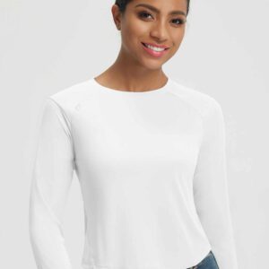 Baleaf UPF 50+ Long-Sleeve Crop Sun Shirts