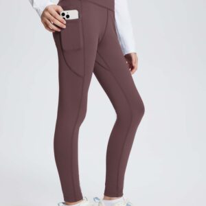 Girls' Fleece-Lined Yoga Leggings